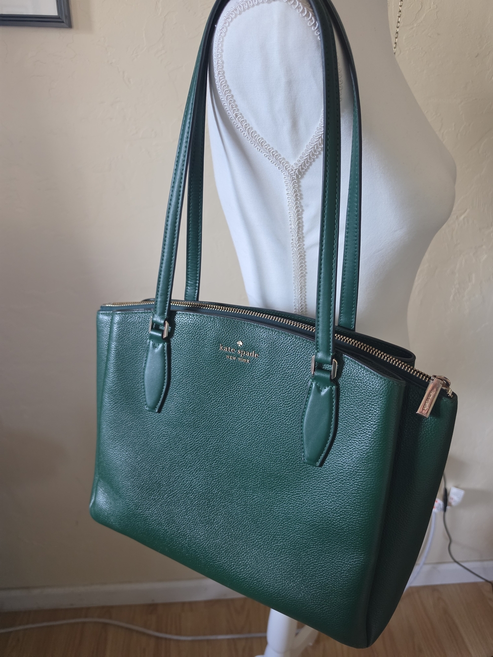 Kate Spade Monet Large Leather Triple Compartment Shoulder Bag